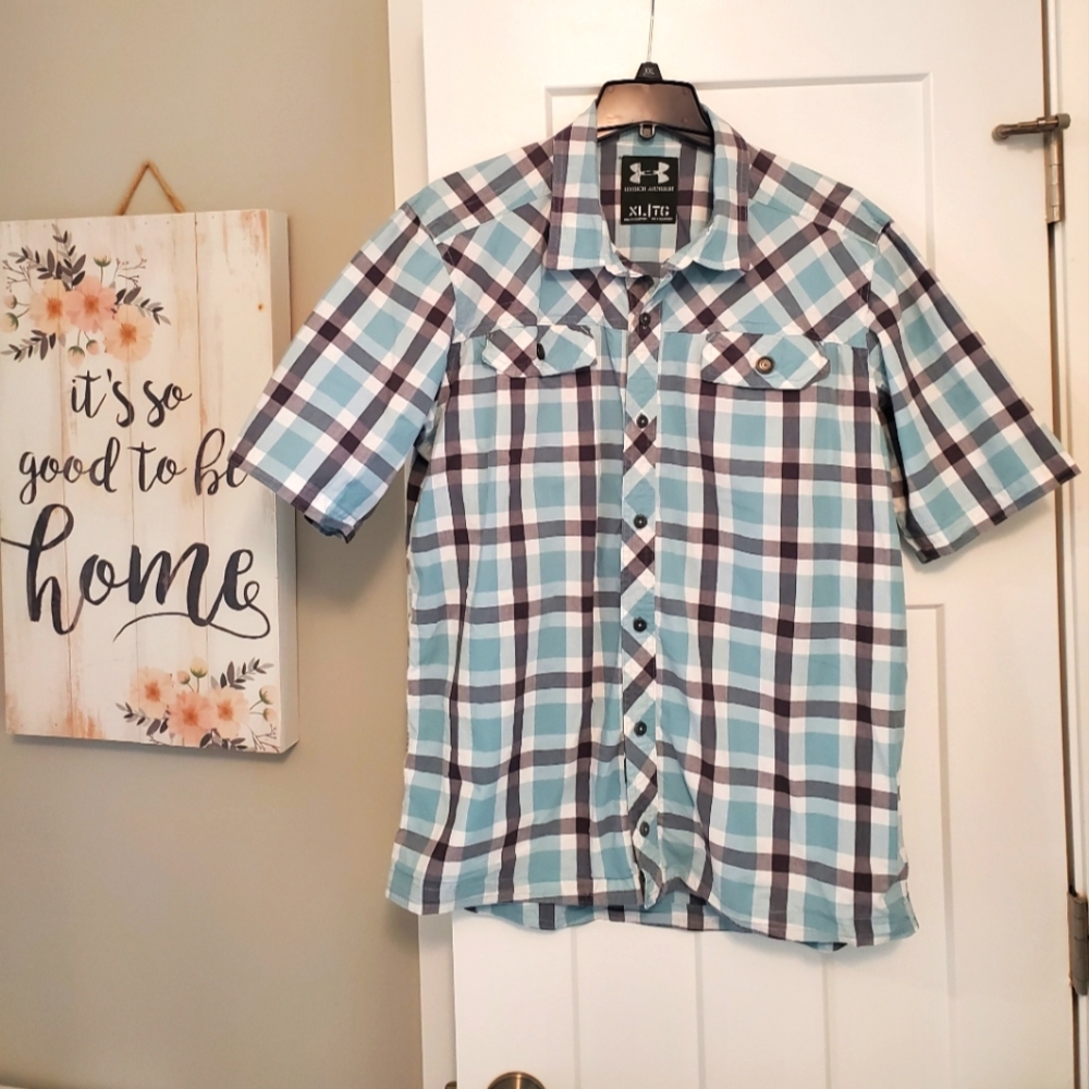 UA button up, collared shirt